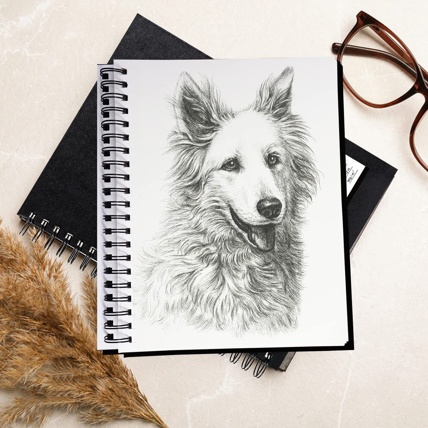 8.5&#x22;x11&#x22; Hardbound Sketch Book, Double-Sided Hardcover Sketchbook, Spiral Sketch Pad, Durable Acid Free Drawing Art Paper for Kids &#x26; Adults