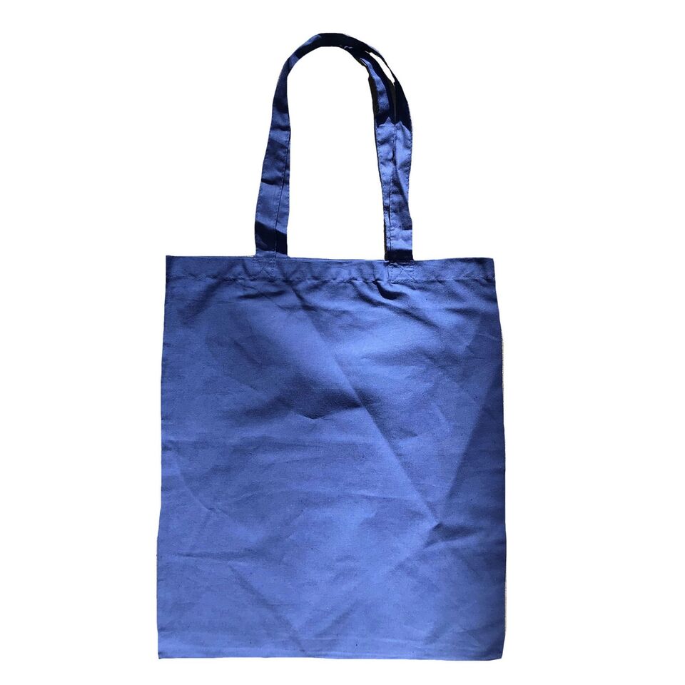 3 Pack Natural Cotton Plain Reusable Shopping Tote Bags