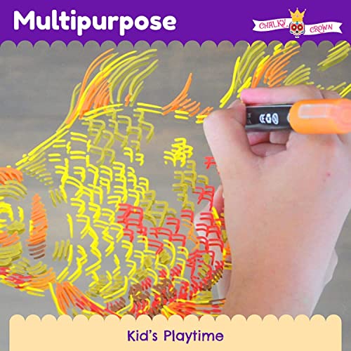 Dry Erase Marker Pens for Chalkboards, Signs, Windows, Blackboard, Glass, Mirrors - Chalkboard Markers with Reversible Tip (8 Pack) - (Multicolored, 6mm)