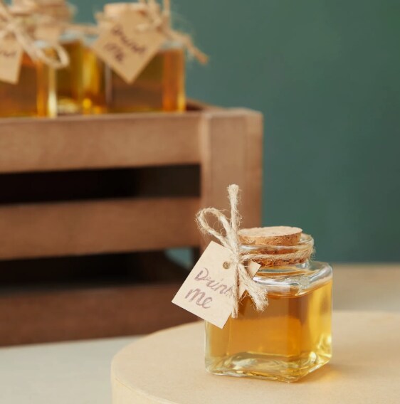 15 Pack Small Glass Bottles with Cork