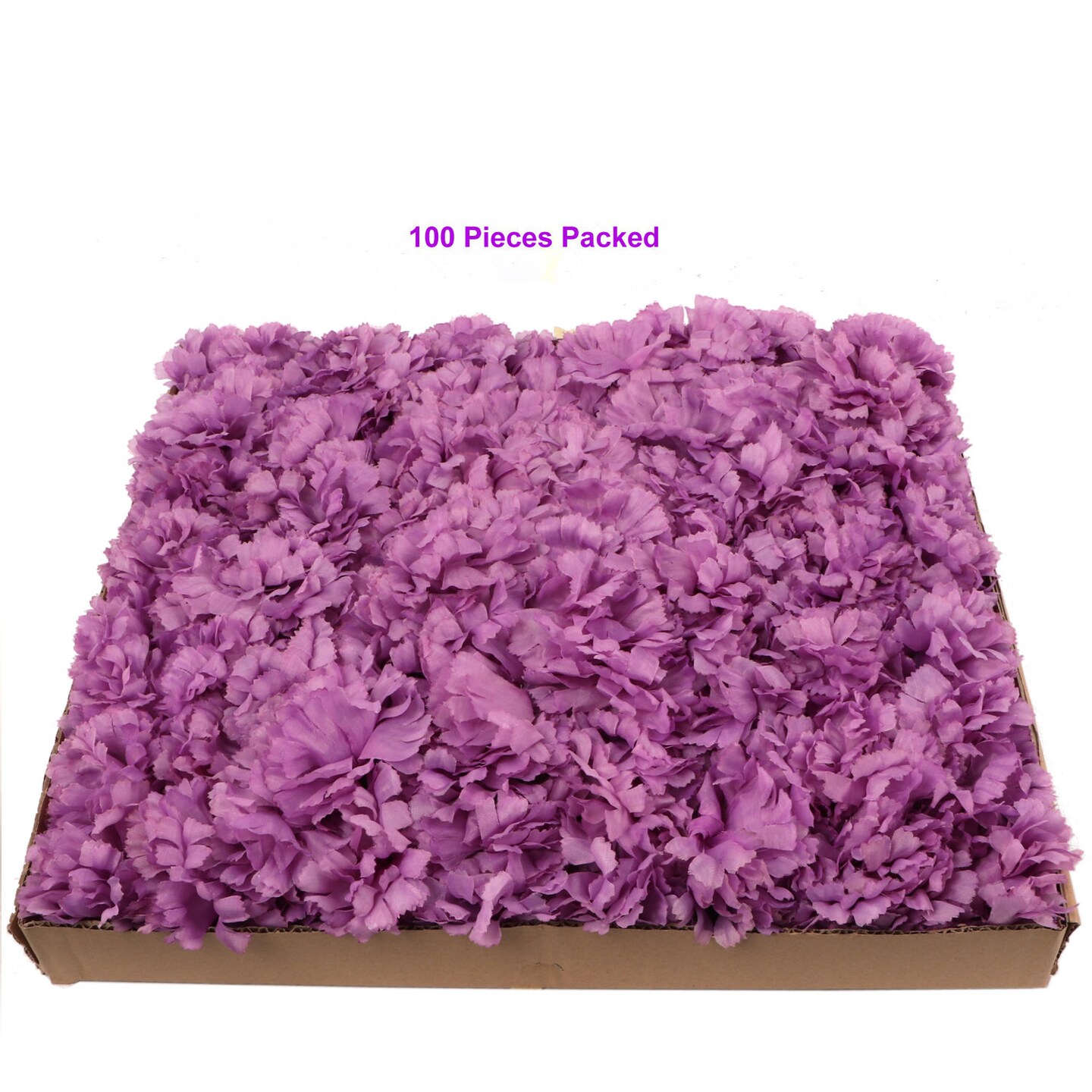 5" Lavender Carnation Picks - 200-Pack, 3.5" Wide Blooms, Perfect for Floral Arrangements, Events & Home Décor - Ideal for All Seasons, Floral Home by Artificial Flowers