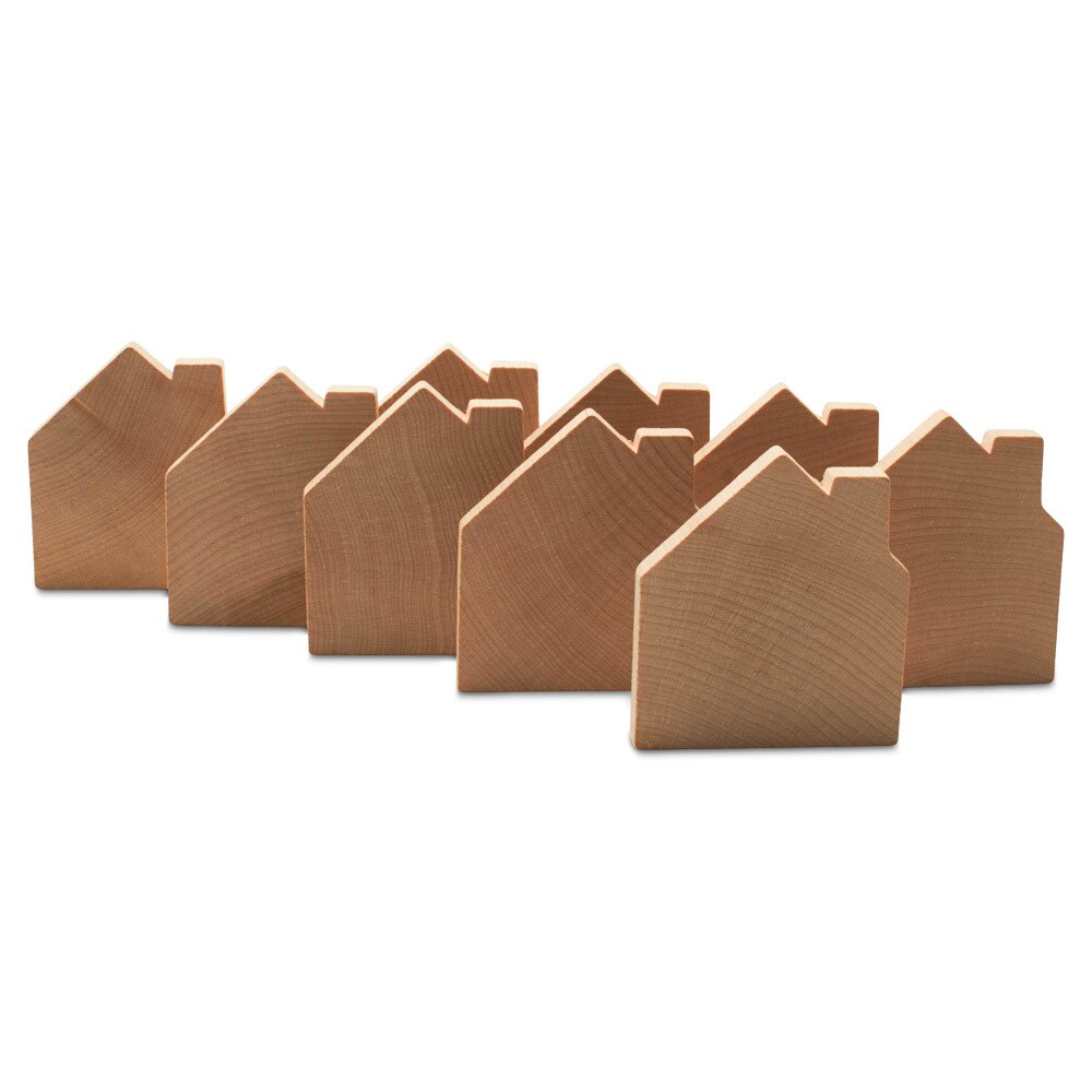 Small House Wood Shape 2-1/4 inch, Embellishments for Crafts | Woodpeckers