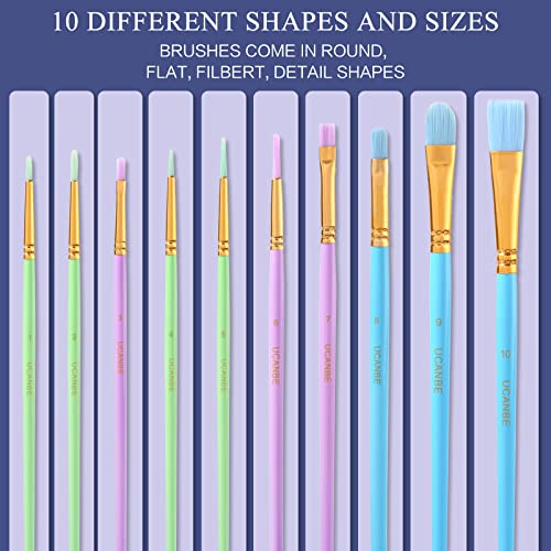 15 Colors Macaron Face Body Paint Set, Painting Palette Makeup Kit + 10pc Colorful Artist Brushes, Oil Base Paint Set for Halloween, Cosplay, Parties and SFX Costume