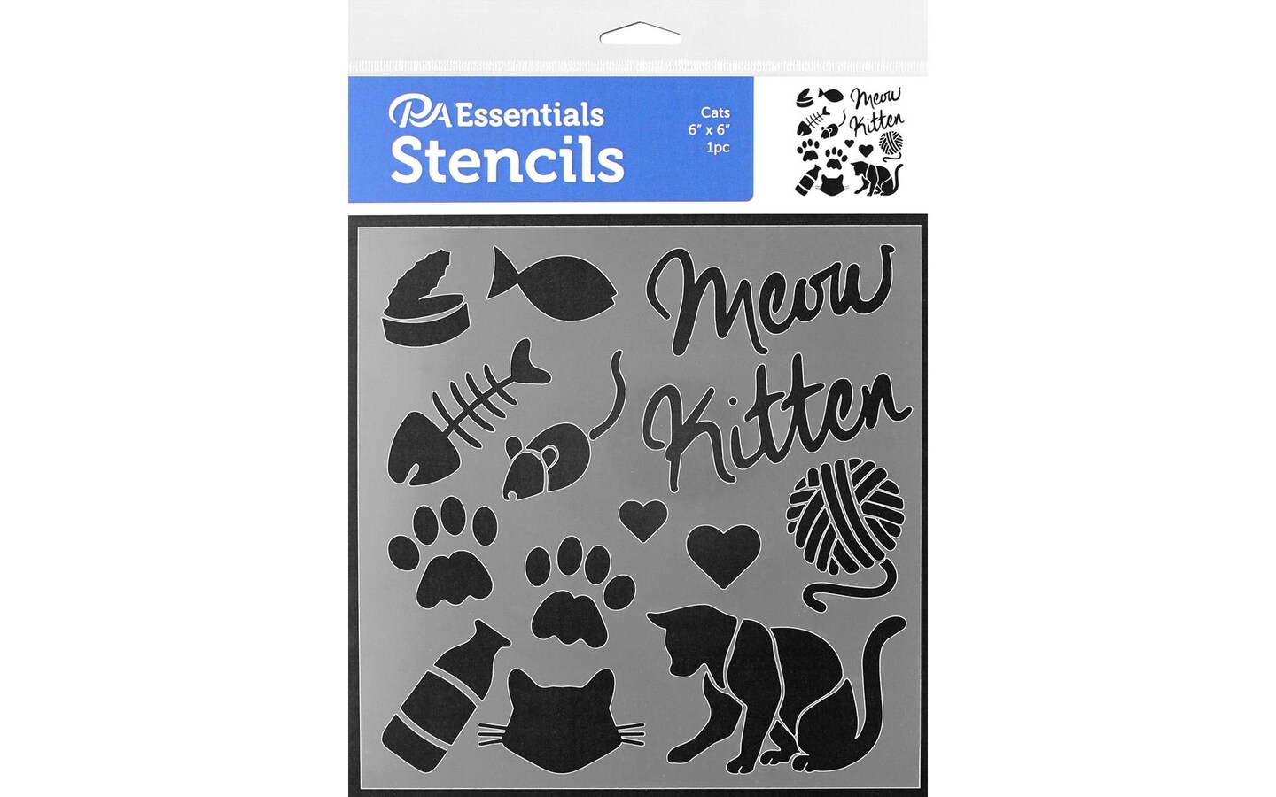 PA Essentials Stencil Cats for Painting on Wood, Canvas, Paper, Fabric ...