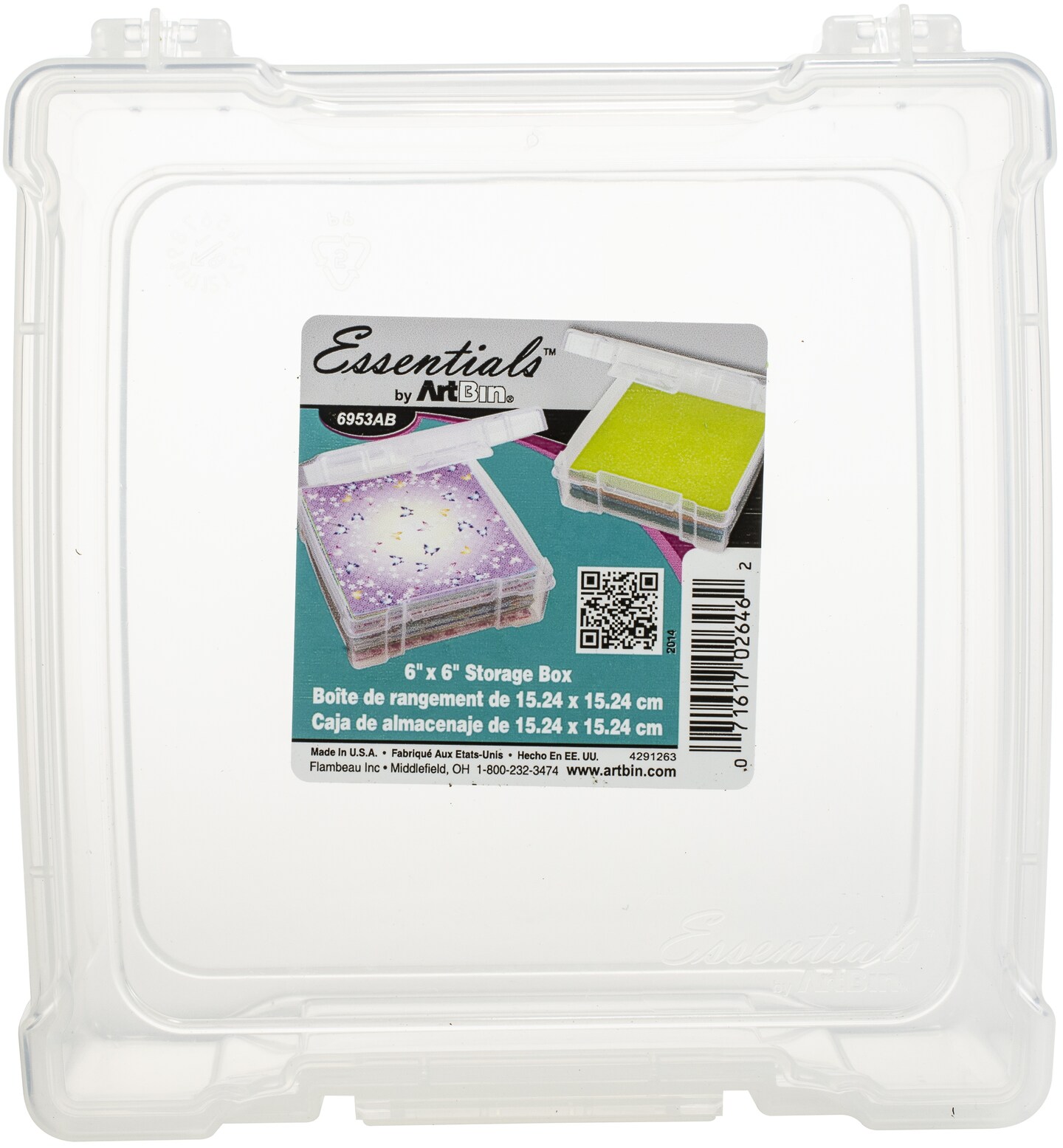 ArtBin Essentials Box-6&#x22;X6&#x22; Translucent