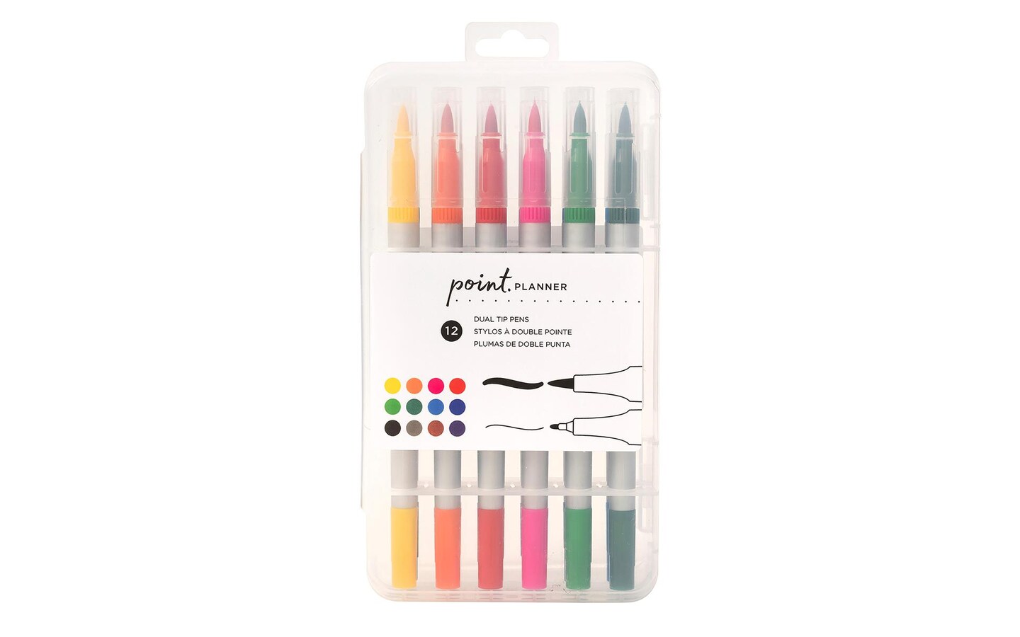 AMC Point Planner Pen Set Dual Tip 12pc