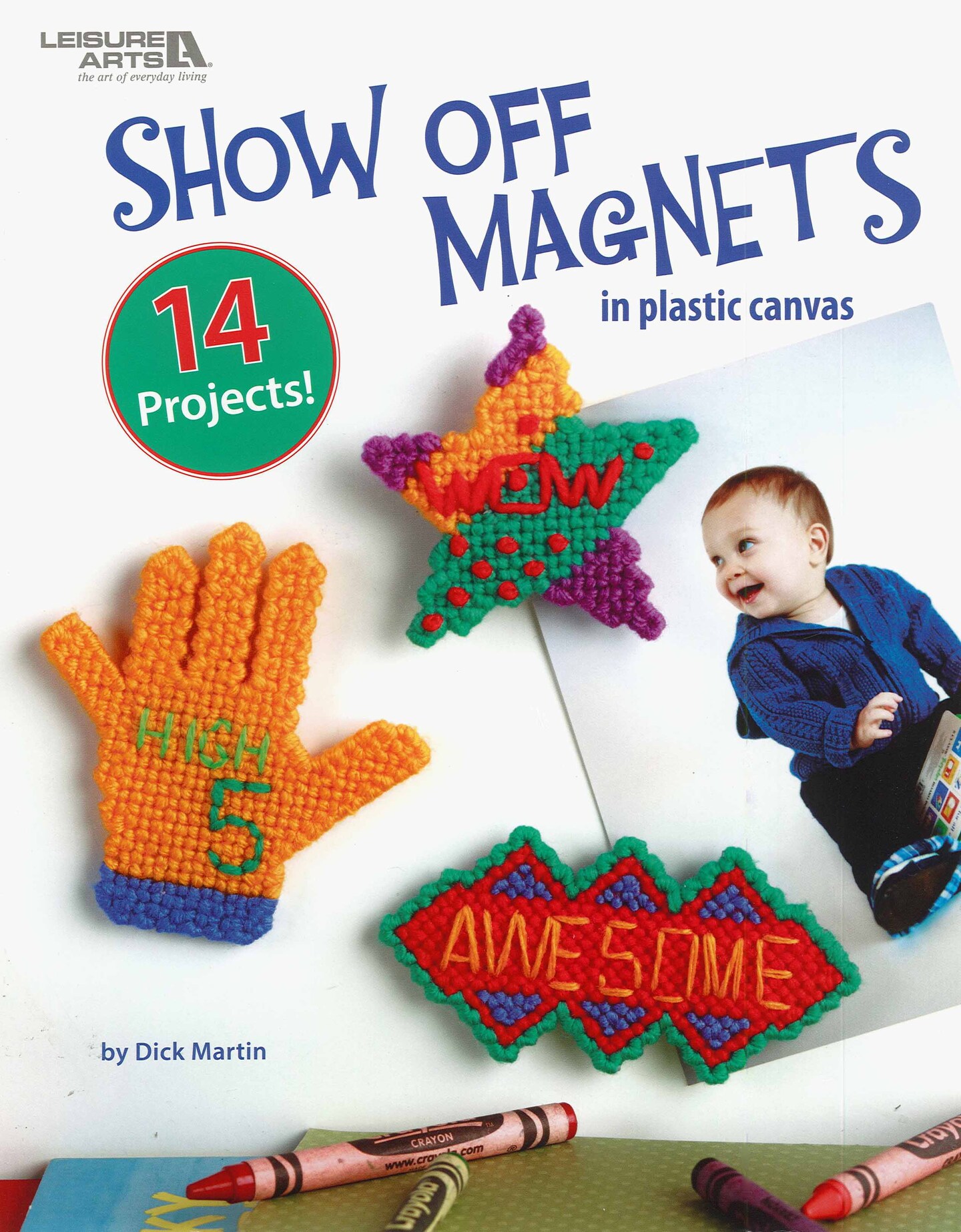 Leisure Arts Show Off Magnets In Plastic Canvas Cross Stitch Book
