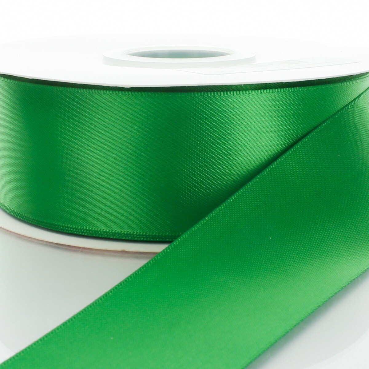 2.25&#x22; Double Faced Satin Ribbon 580 Emerald 100yd