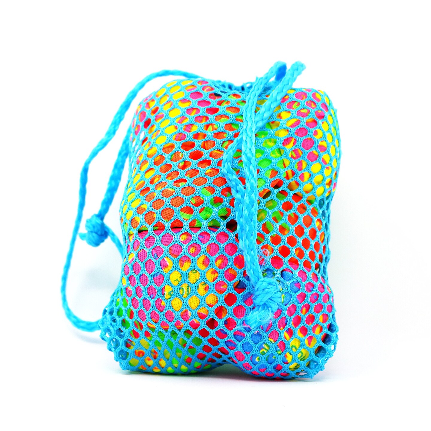 Big Mo's Toys Splash Balls - Neon Drawstring Mesh Bag and Cool Water Balls for Pool - 12 Pack Set