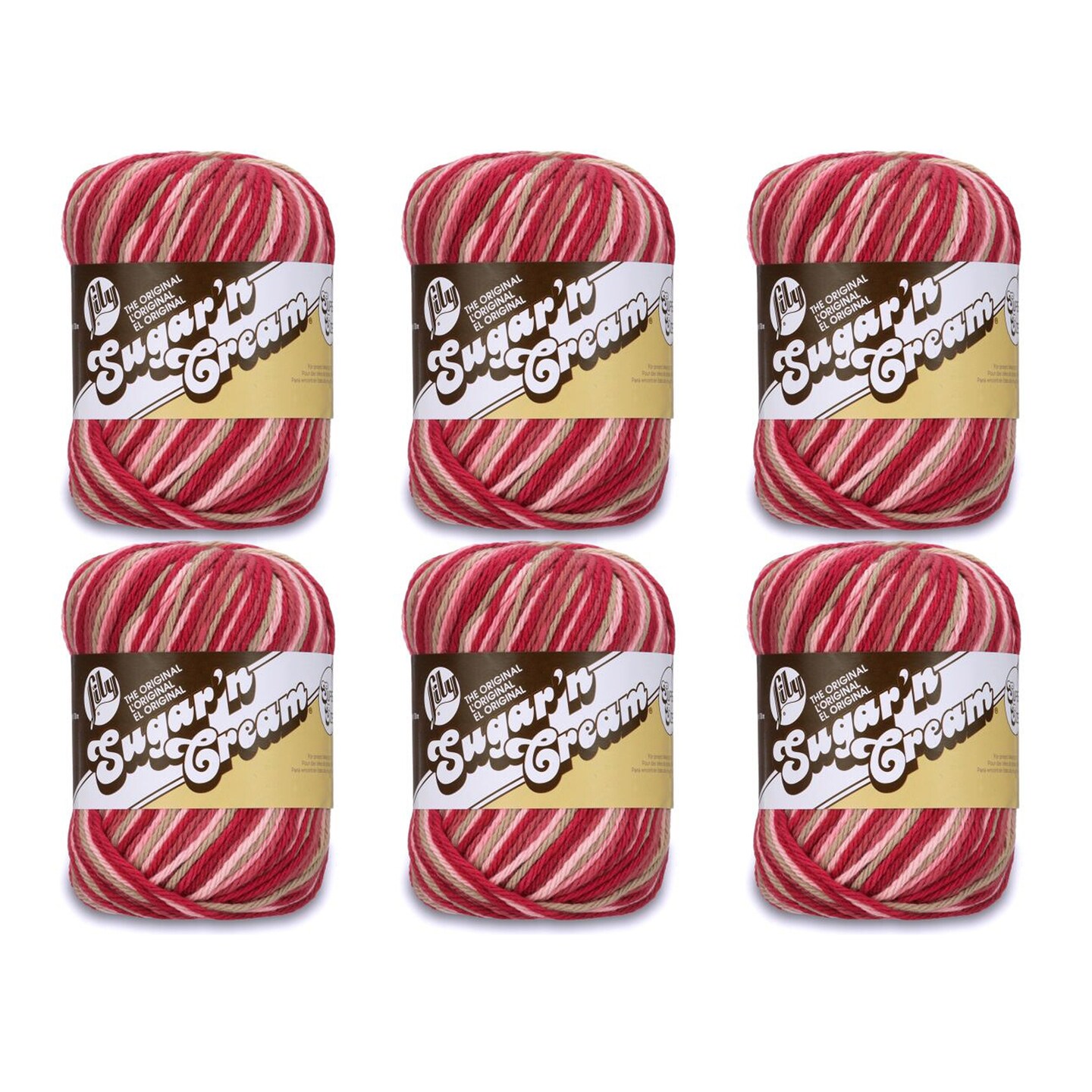 Lily Sugar N Cream Cones – Hilo De Hojas De Otoño En Degradé, 1 Paquete De 14 Onzas Algodon 4 Mediano 706 Yardas Tejido Ganchillo Y