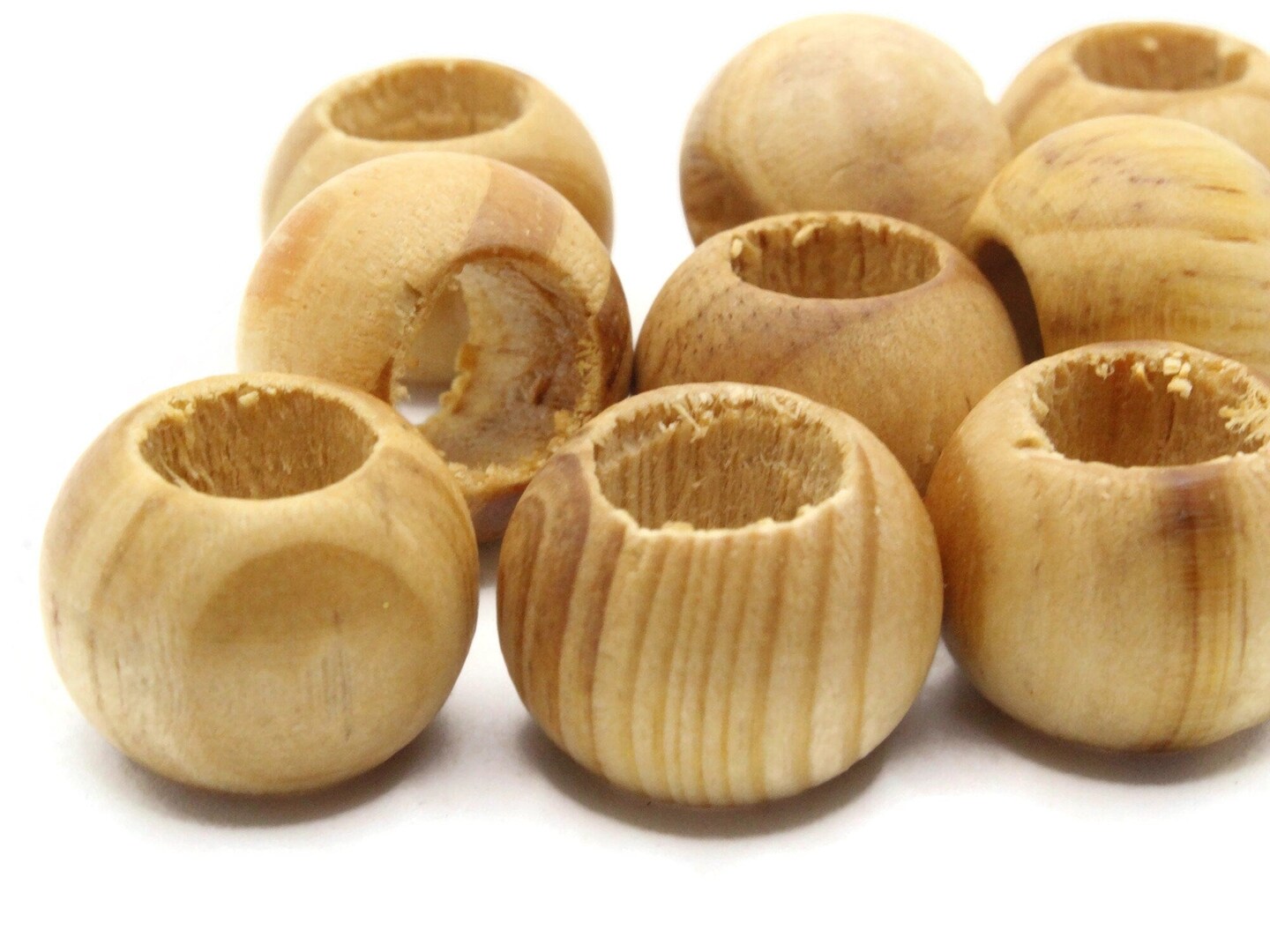 10 20mm x 15mm Unfinished Light Brown Round Wood Beads Michaels