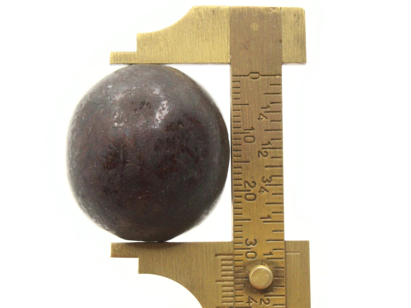 4 30mm Round Black Vintage Wood Beads