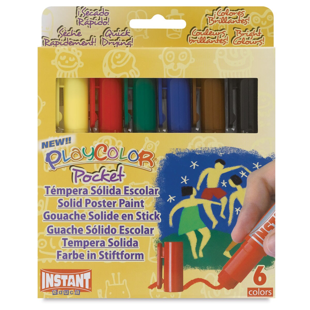 Playcolor - Standard Colors, Set of 6, Pocket Sized