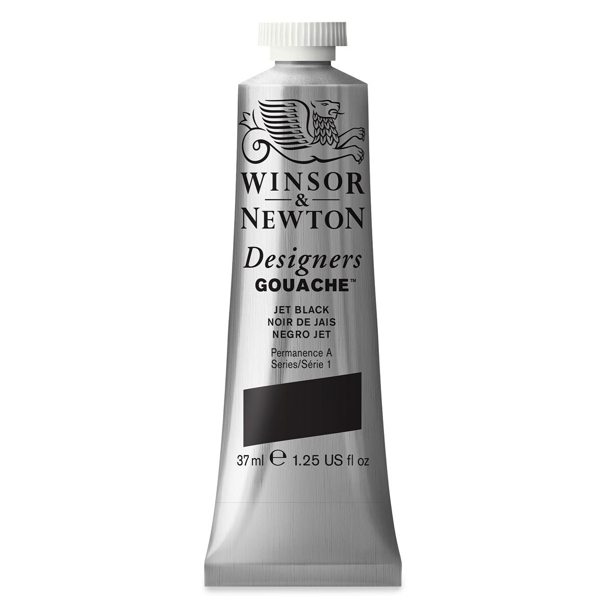 Winsor &#x26; Newton Designers Gouache - Jet Black, 37 ml tube