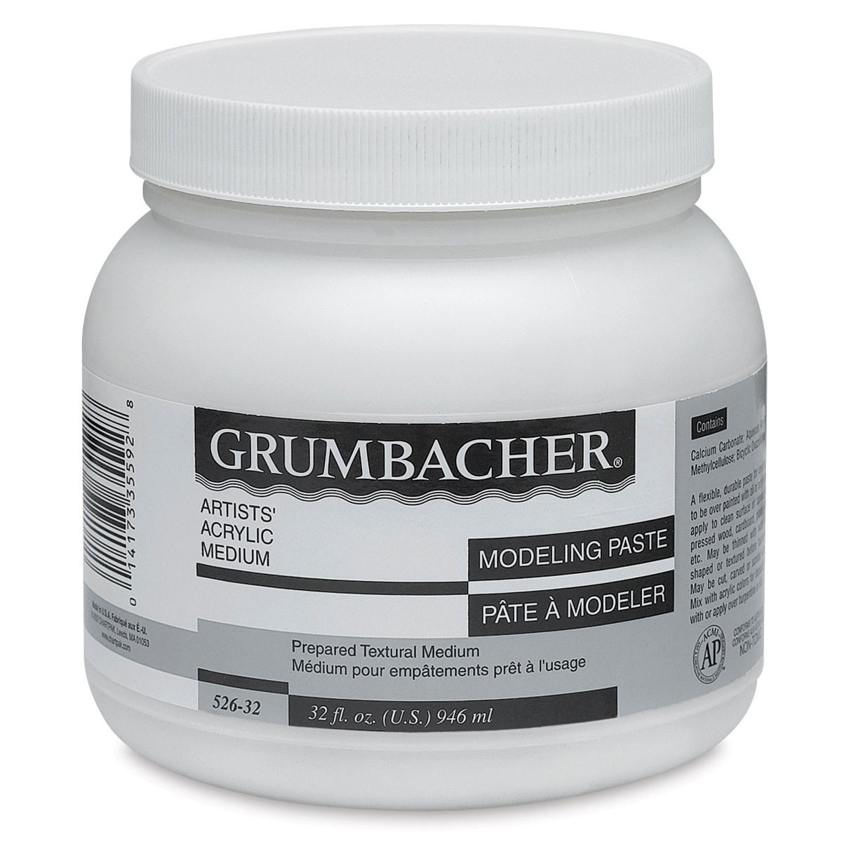 Grumbacher Acrylic Modeling Paste - 32 oz, Jar