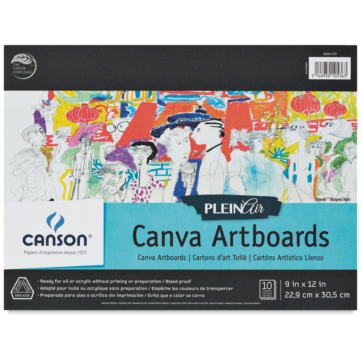 Canson Plein Air Canva Artboard Pad - 9&#x22; x 12&#x22;, 10 Sheets
