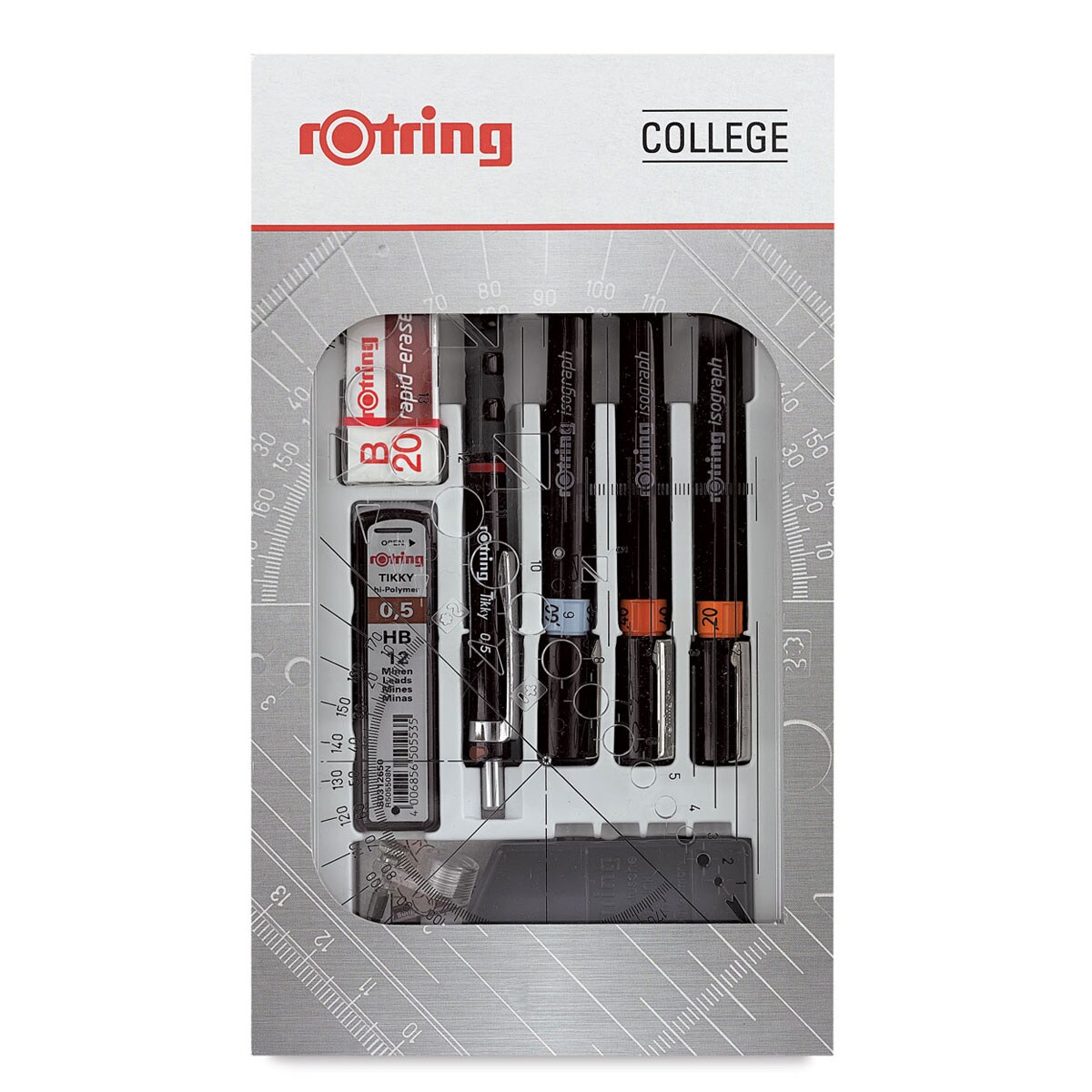 Rotring Isograph Technical Pens - 0.2 mm, 0.4 mm, 0.6 mm, Set of 3