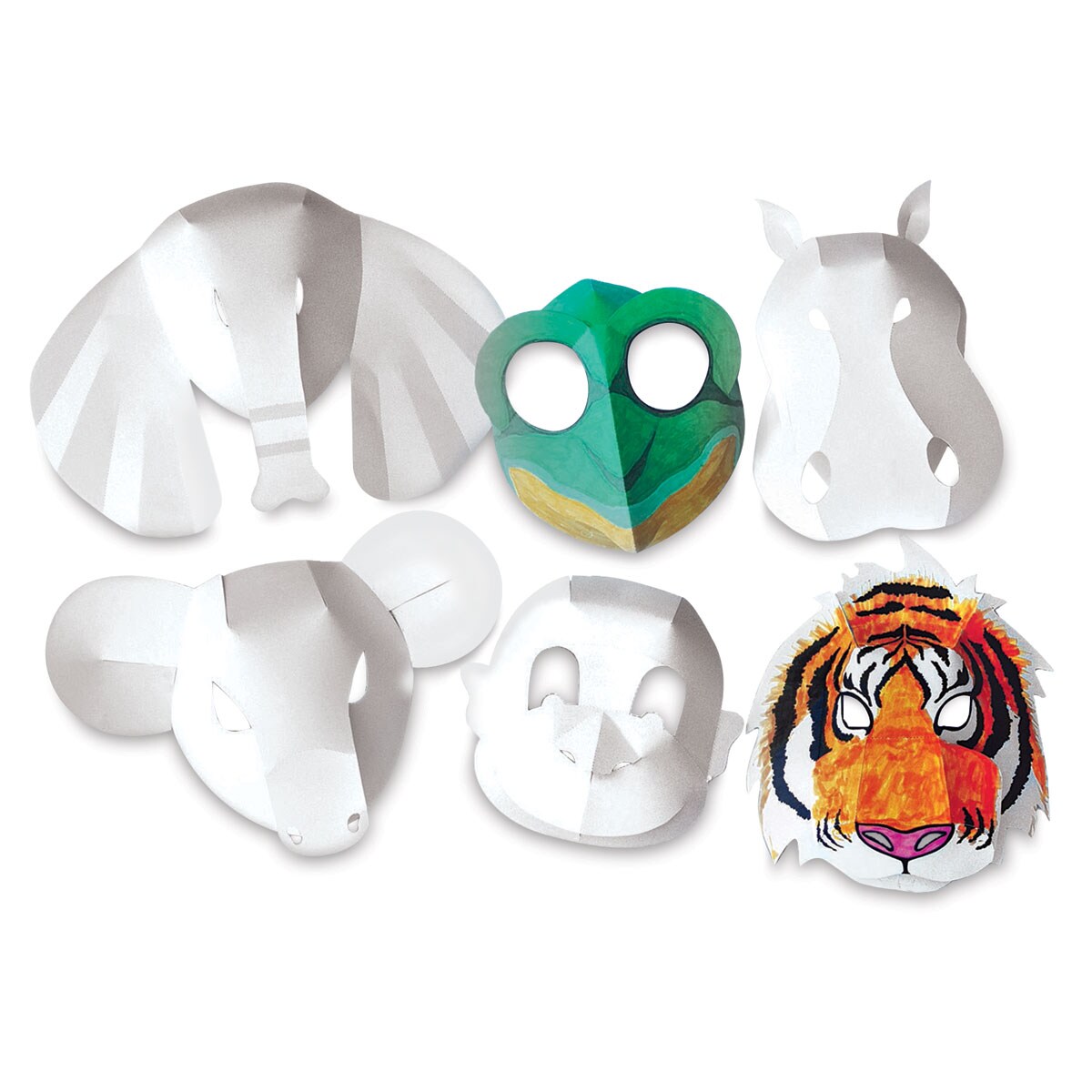 Roylco Wild Animal Fold-Up Masks - Package of 30