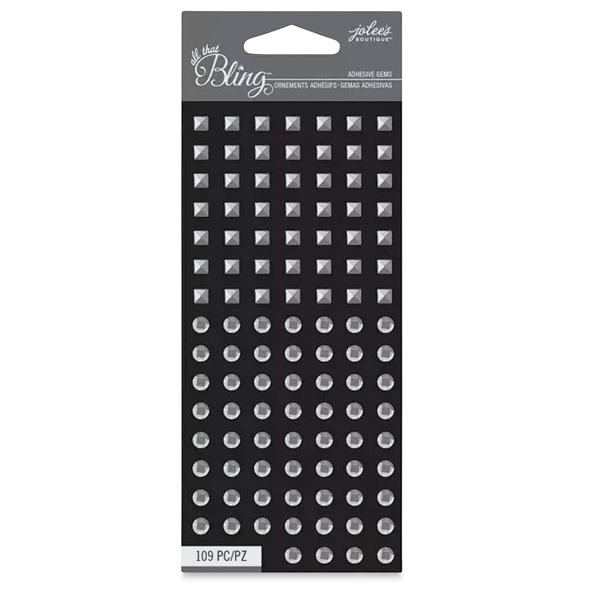 Jolee&#x27;s Boutique All That Bling Mini Adhesive Studs - Silver