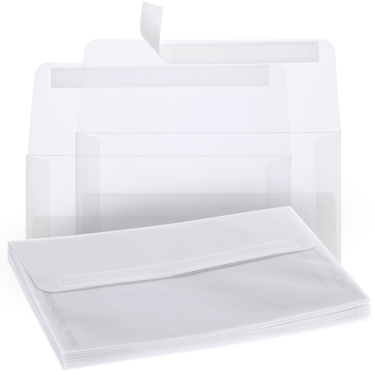 25 Pack Transparent 5x7 Vellum Envelopes for Invitations, A7 Size ...