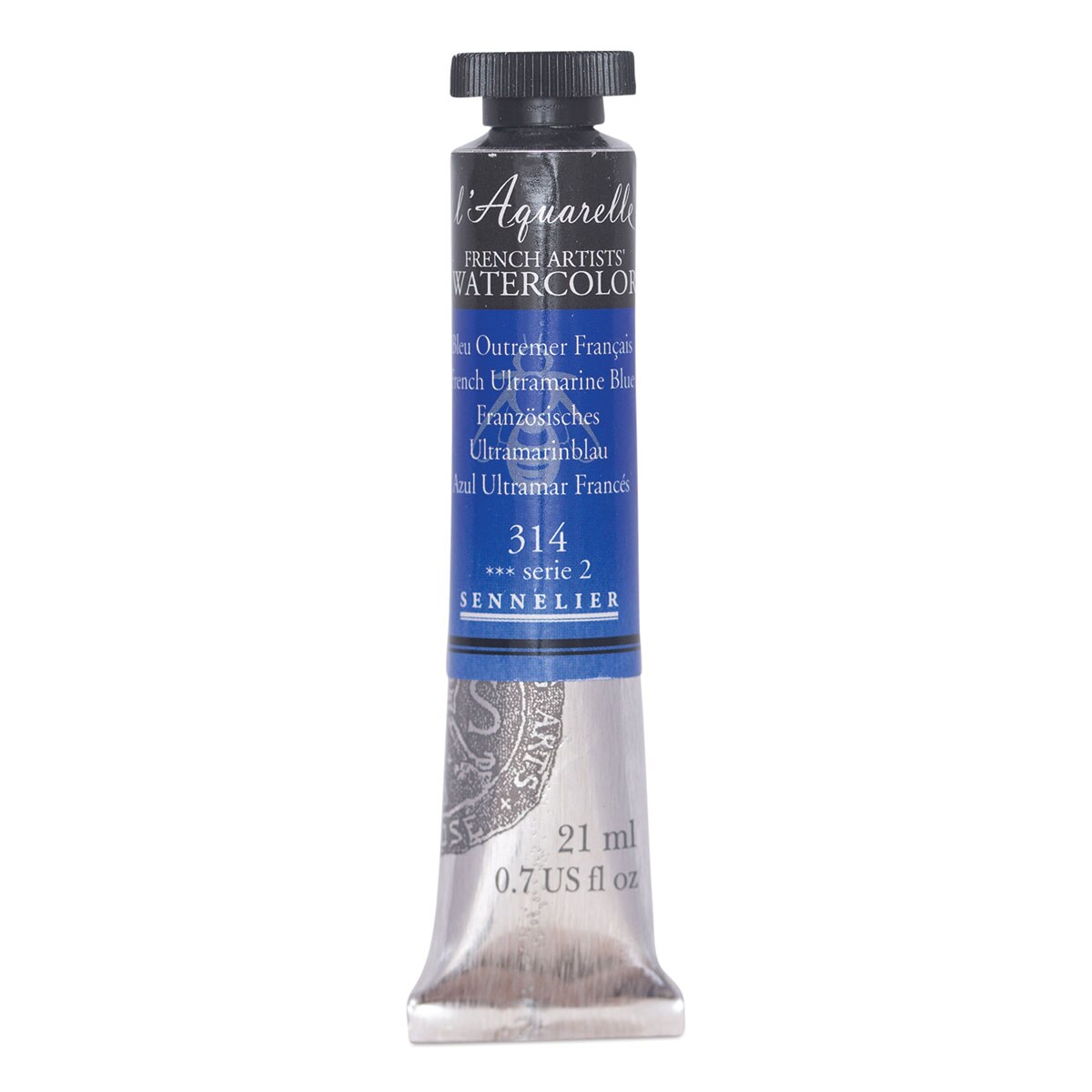 Sennelier French Artists' Watercolor - French Ultramarine Blue, 21 ml, Tube