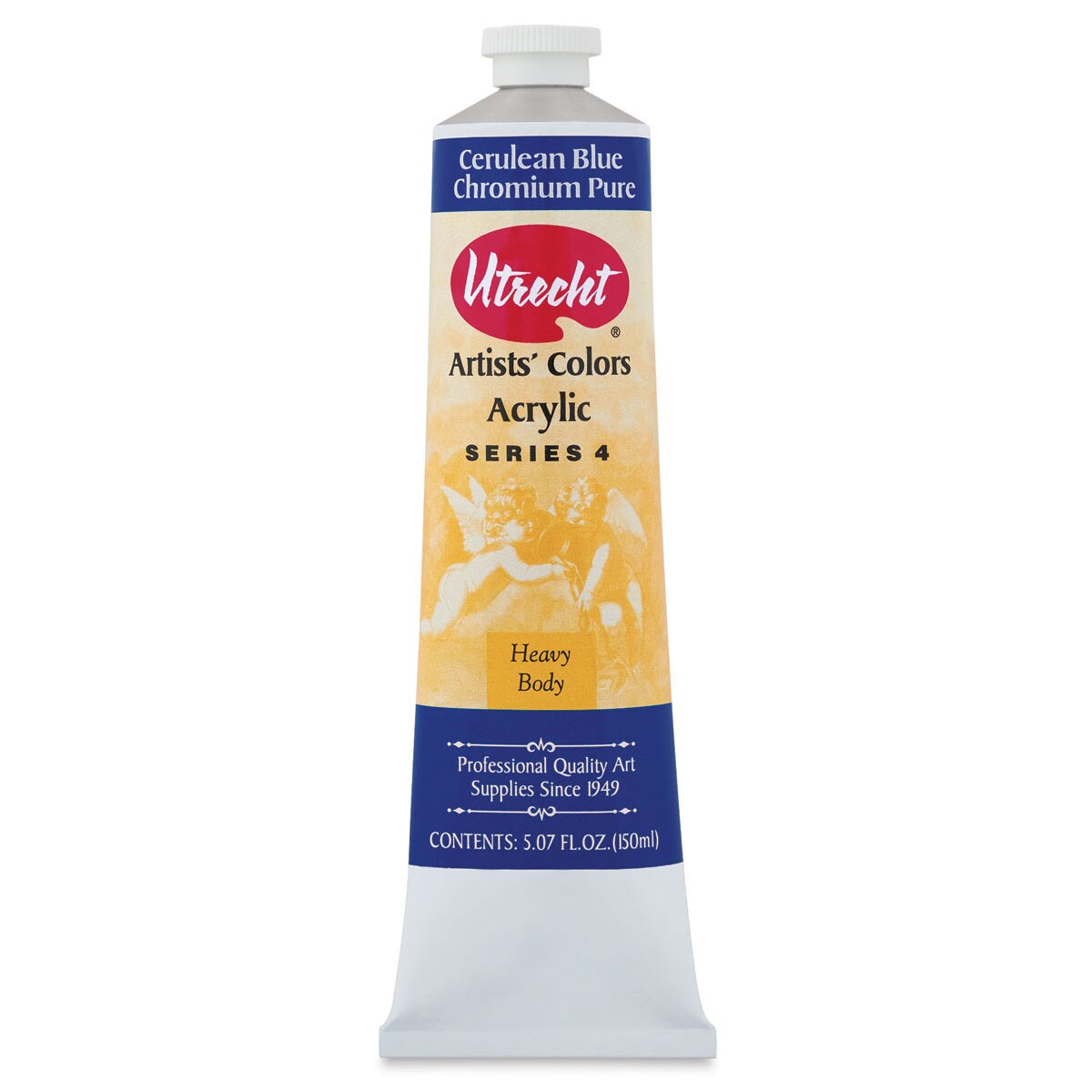 Utrecht Artists' Acrylic Paint - Cerulean Blue Chromium, 5 oz tube