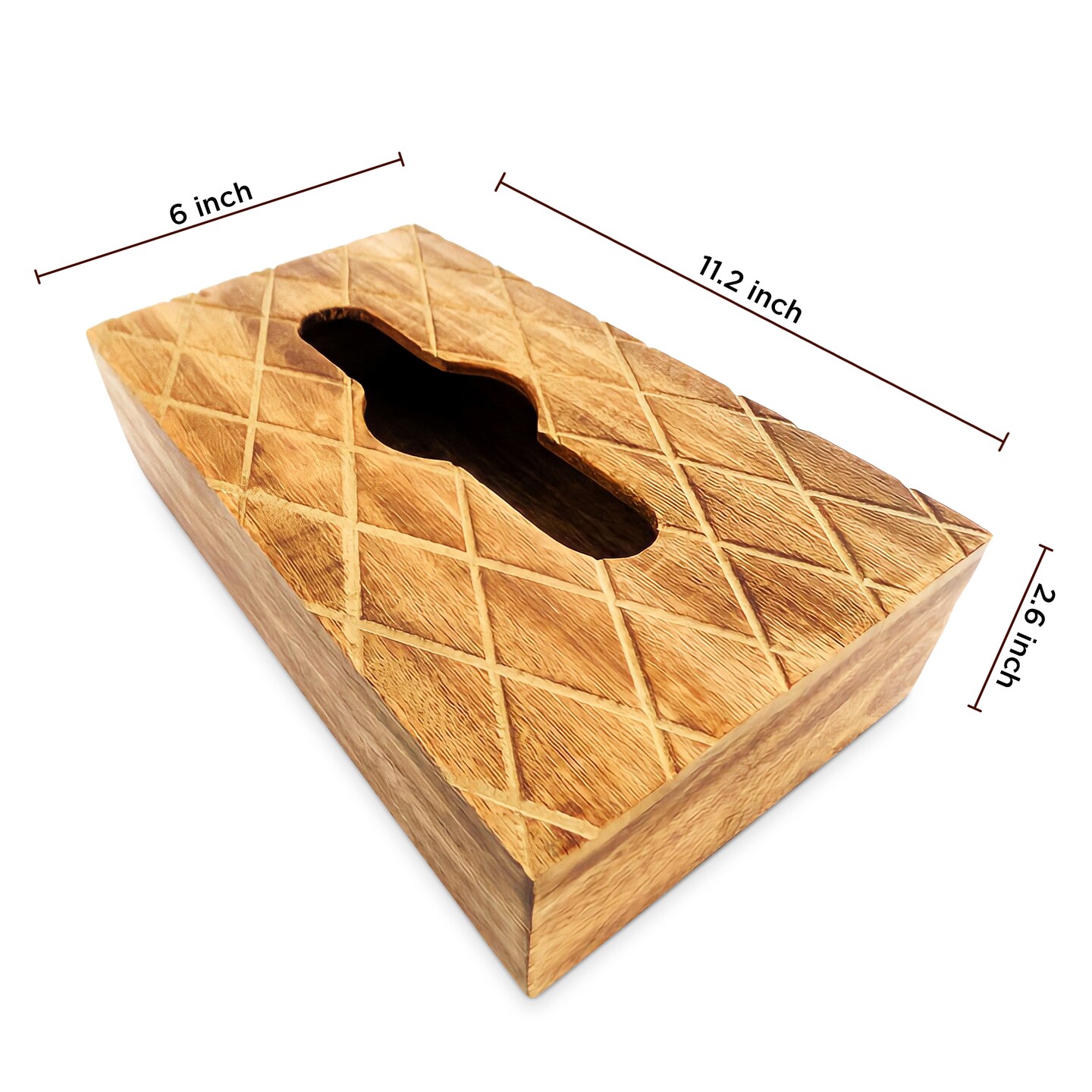 Modern Decorative Paper Facial Tissue Box Holder for Kitchen, Dining Room, and Office