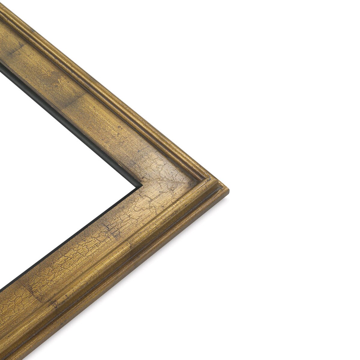 Blick Simplon Frame with Liner - 8&#x22; x 10&#x22; x 5/16&#x22;, Gold Crackle/Black