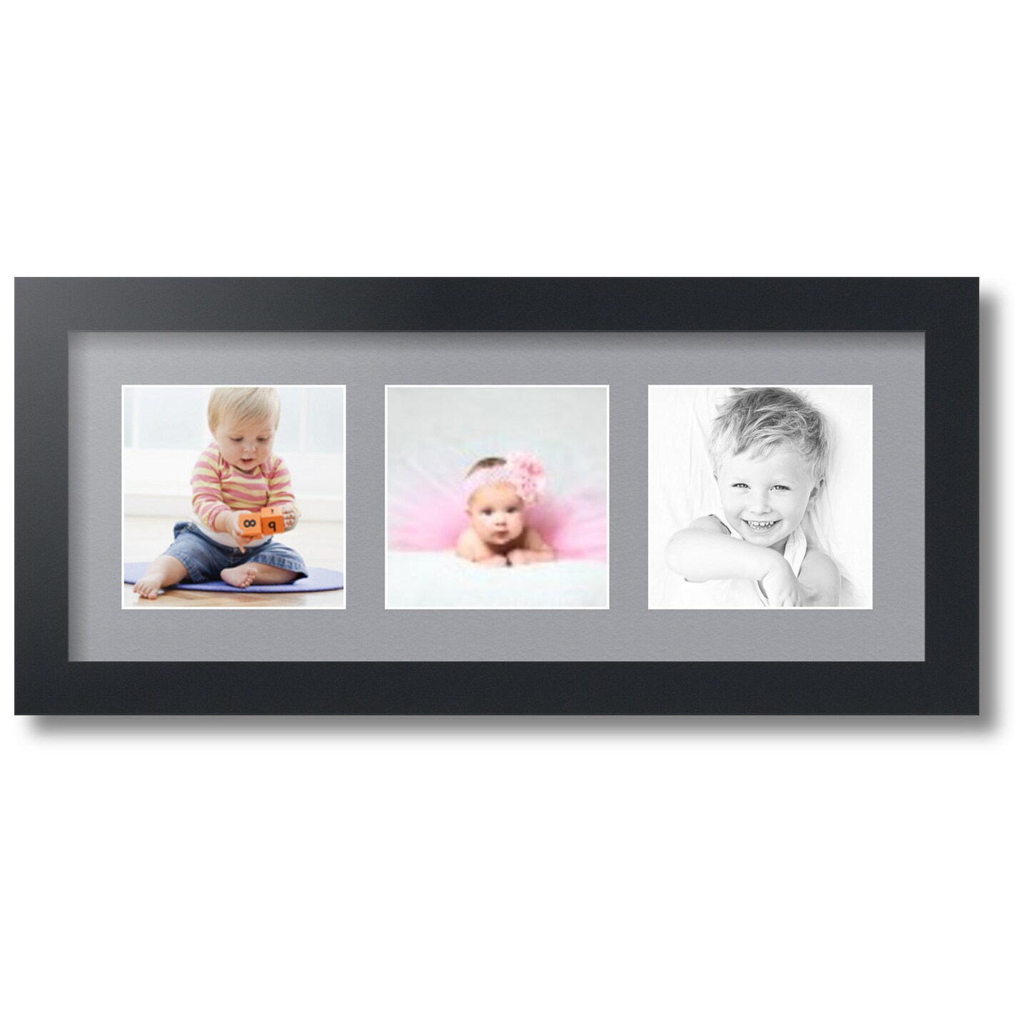 ArtToFrames Collage Photo Picture Frame with 3 - 5x5 inch Openings ...