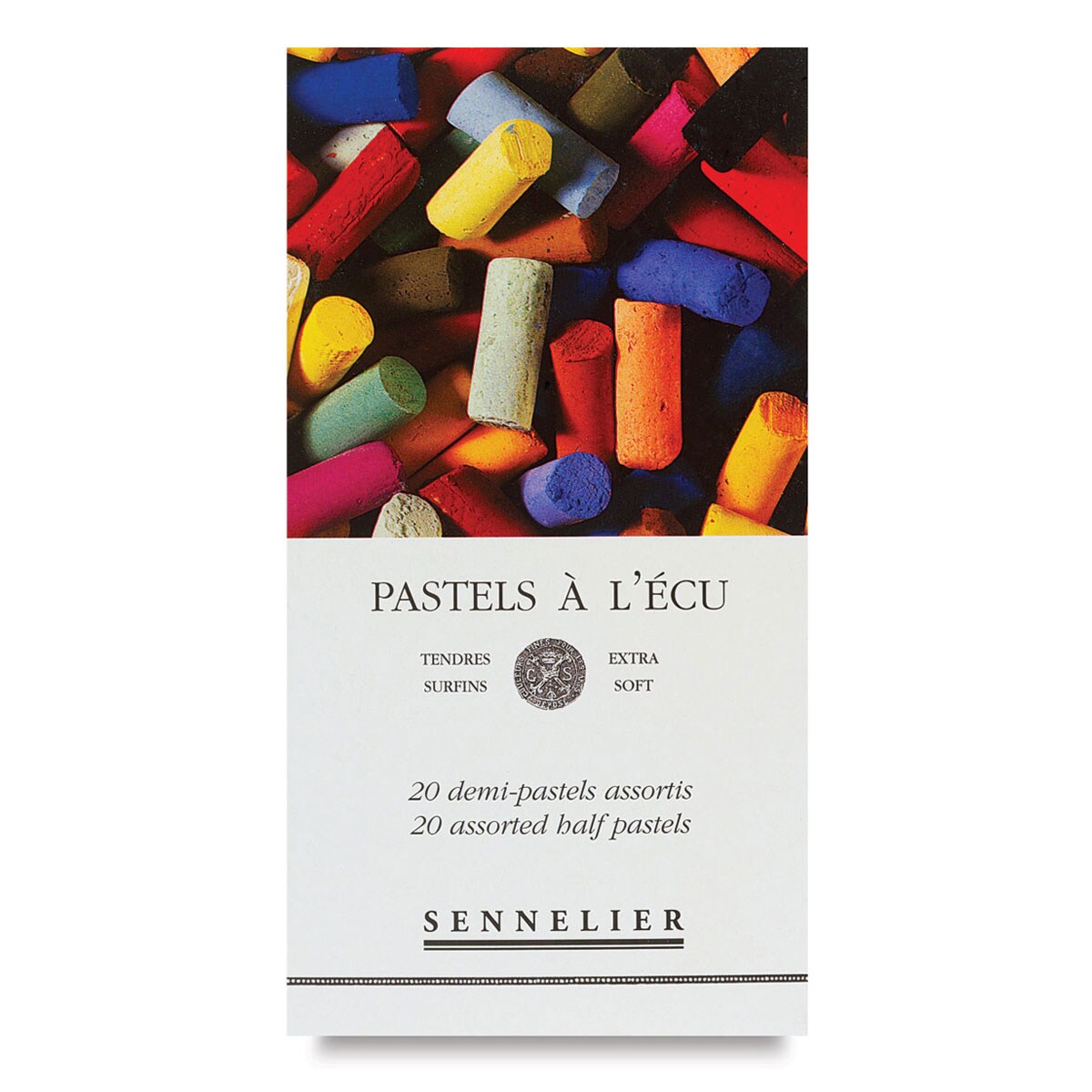 Sennelier Soft Pastels - Set of 20, Assorted Colors, Half Sticks