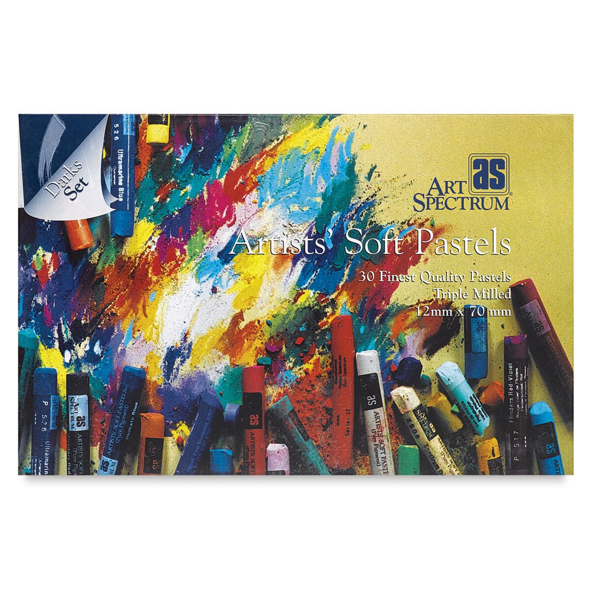 Art Spectrum Artists' Soft Pastel Set - Dark Colors, Set of 30