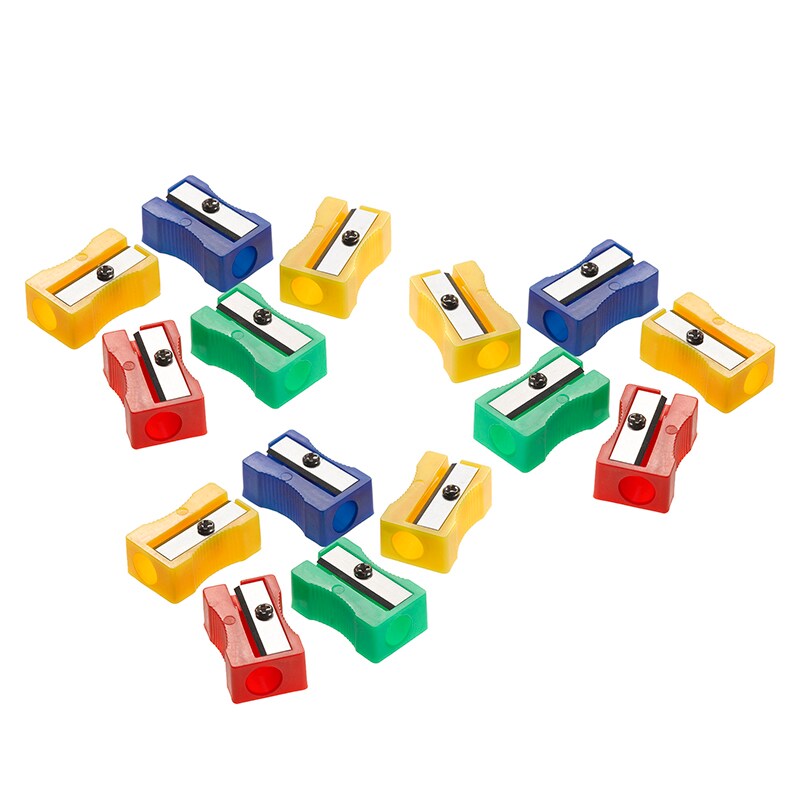 SingleHole Pencil Sharpener Classroom Pack, 24 Per Pack, 3 Packs