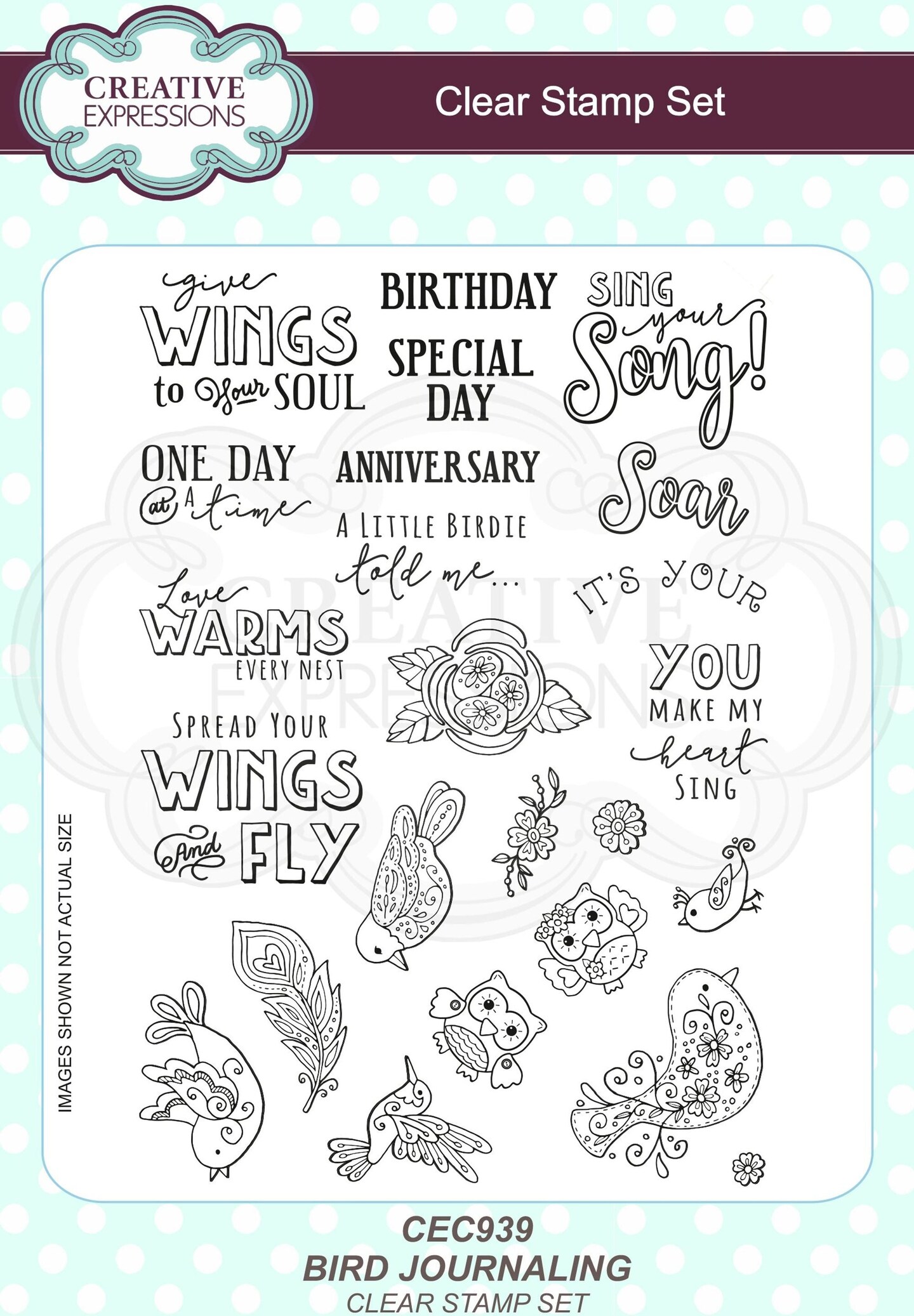 Dot Journaling Clear Stamp Set