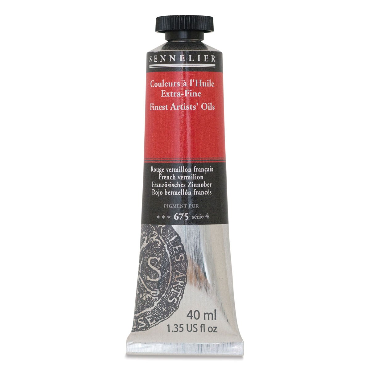 Sennelier Artists' Extra Fine Oil Paint - French Vermilion, 40 ml tube