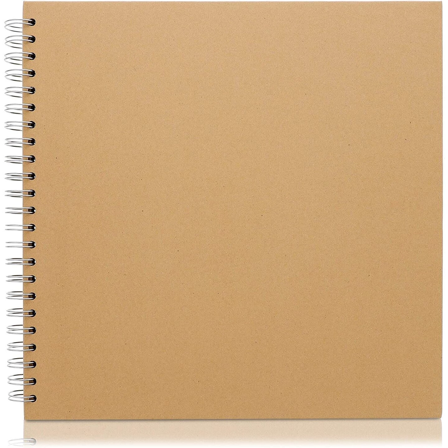 12x12 Album for Scrapbooking Hardcover, Kraft Paper Material Spiral Bound  Sketchbook for Drawing, Writing, Arts and Crafts Projects, Home, Office