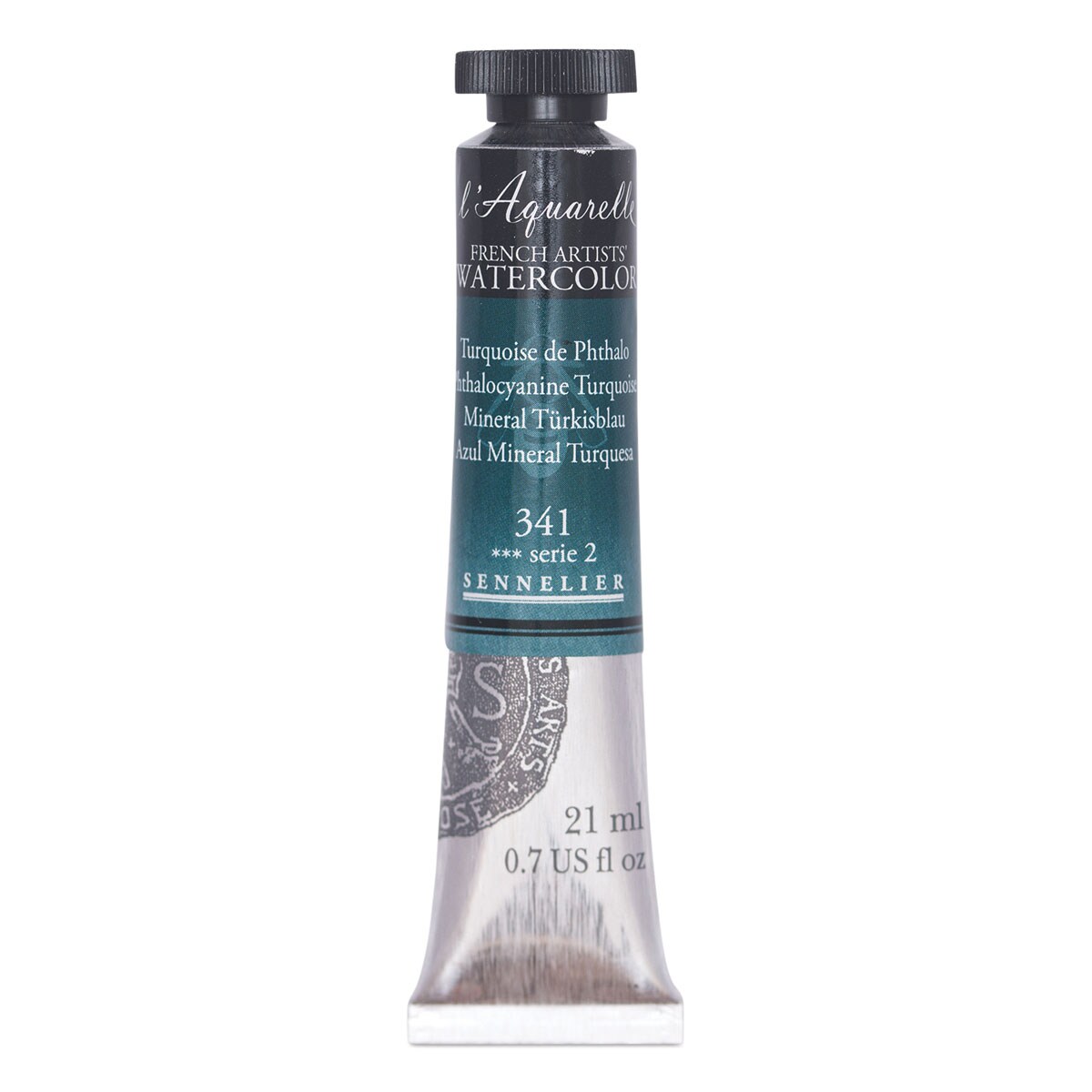 Sennelier French Artists' Watercolor - Phthalo Turquoise, 21 ml, Tube