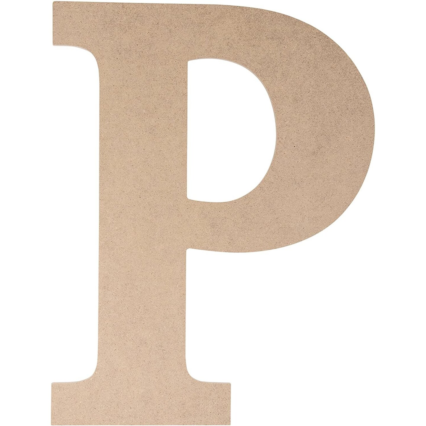 Juvale Unfinished Wood Letters, Greek Letter P for Rho (9 x 11.6 x 0.25 ...