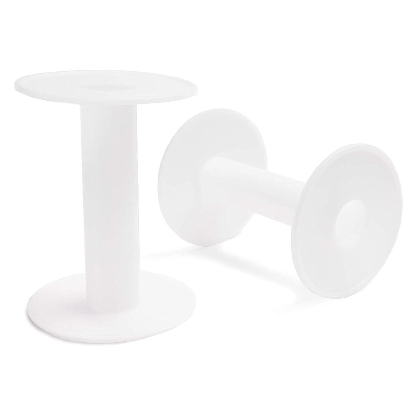 Juvale 16-Pack Small Plastic Empty Spools for Cord Thread Wire Rope Chain, 2.5 x 4 Inches