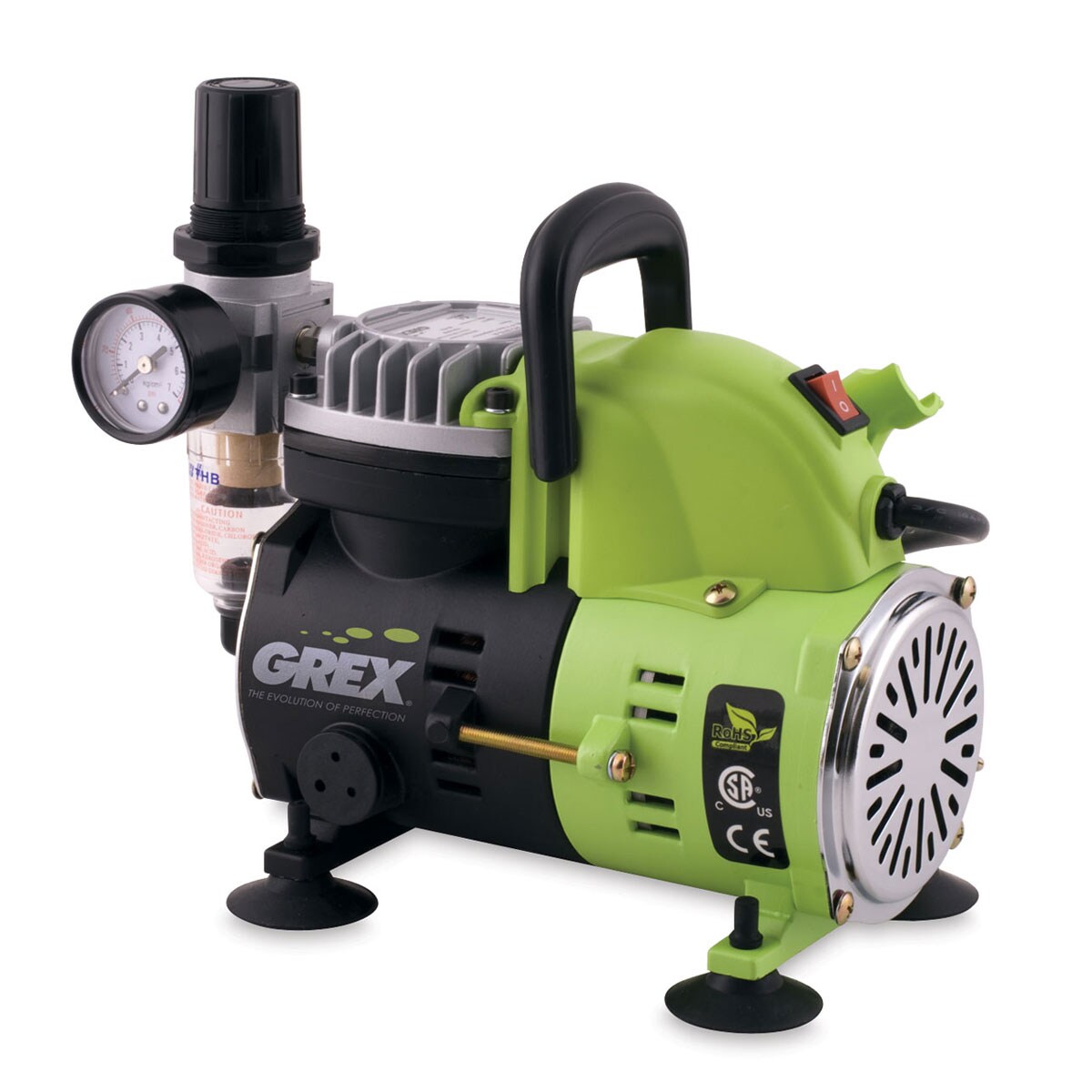 Grex 1/8 HP Portable Piston Air Compressor - AC1810-A