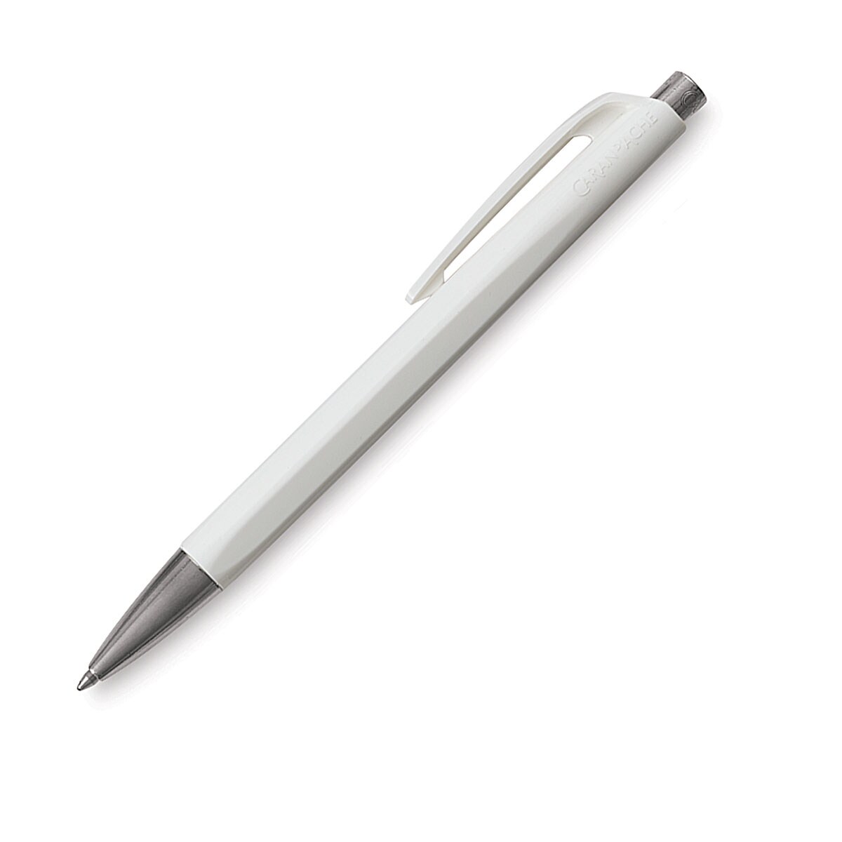 Caran d&#x27;Ache Infinite Ball Point Pen - White, Blue Ink