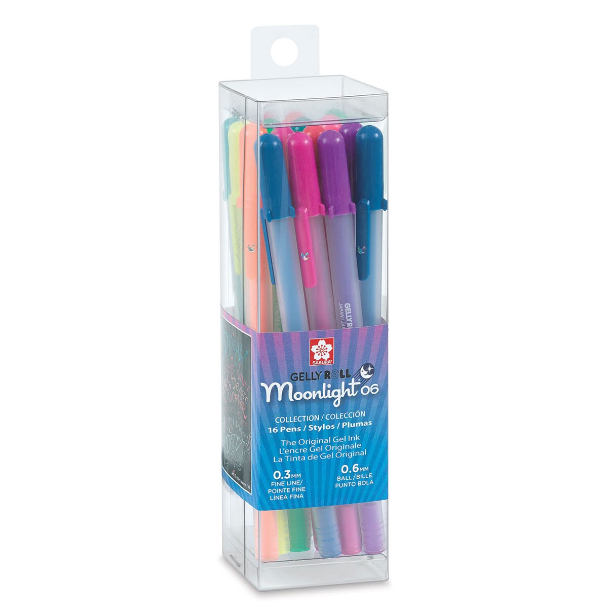 Sakura Gelly Roll Moonlight Pens - Assorted Colors, Set of 16, Fine Point