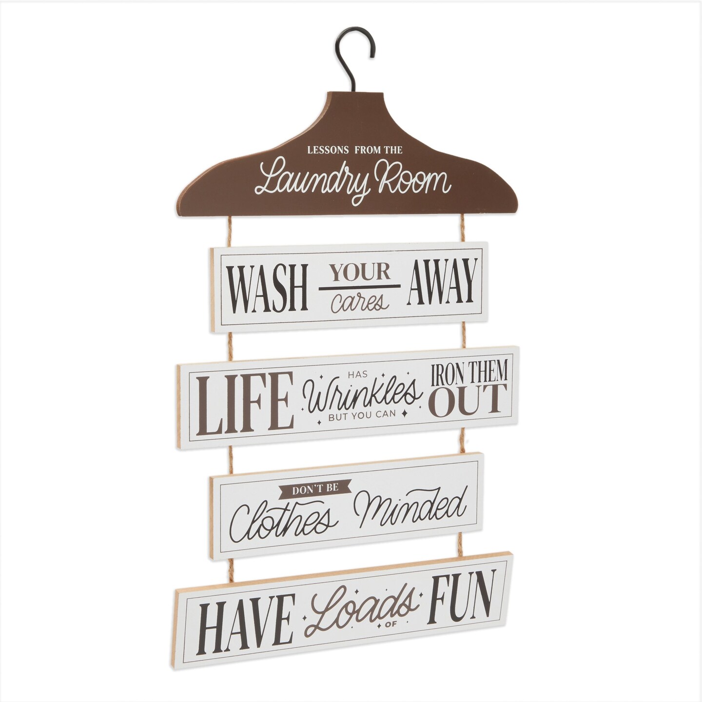 Farmhouse Hanging Wall D&#xE9;cor, Lessons from The Laundry Room Sign (12 x 20 In)