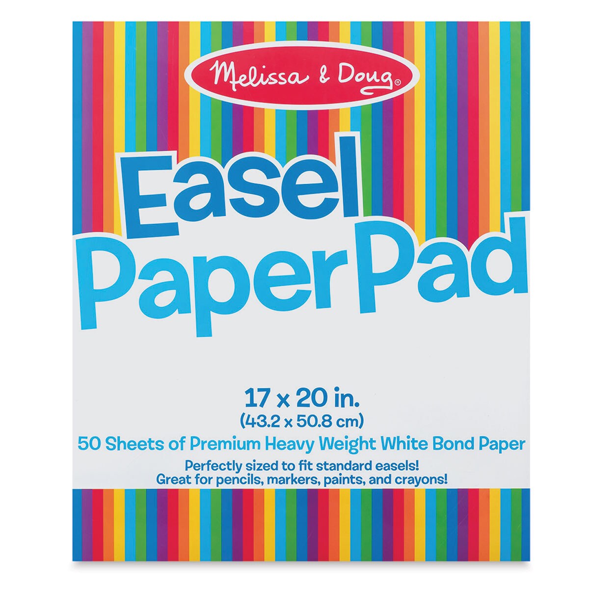 Melissa &#x26; Doug Easel Paper Pad - 17&#x22; x 20&#x22;, Top-Bound, 50 Sheets