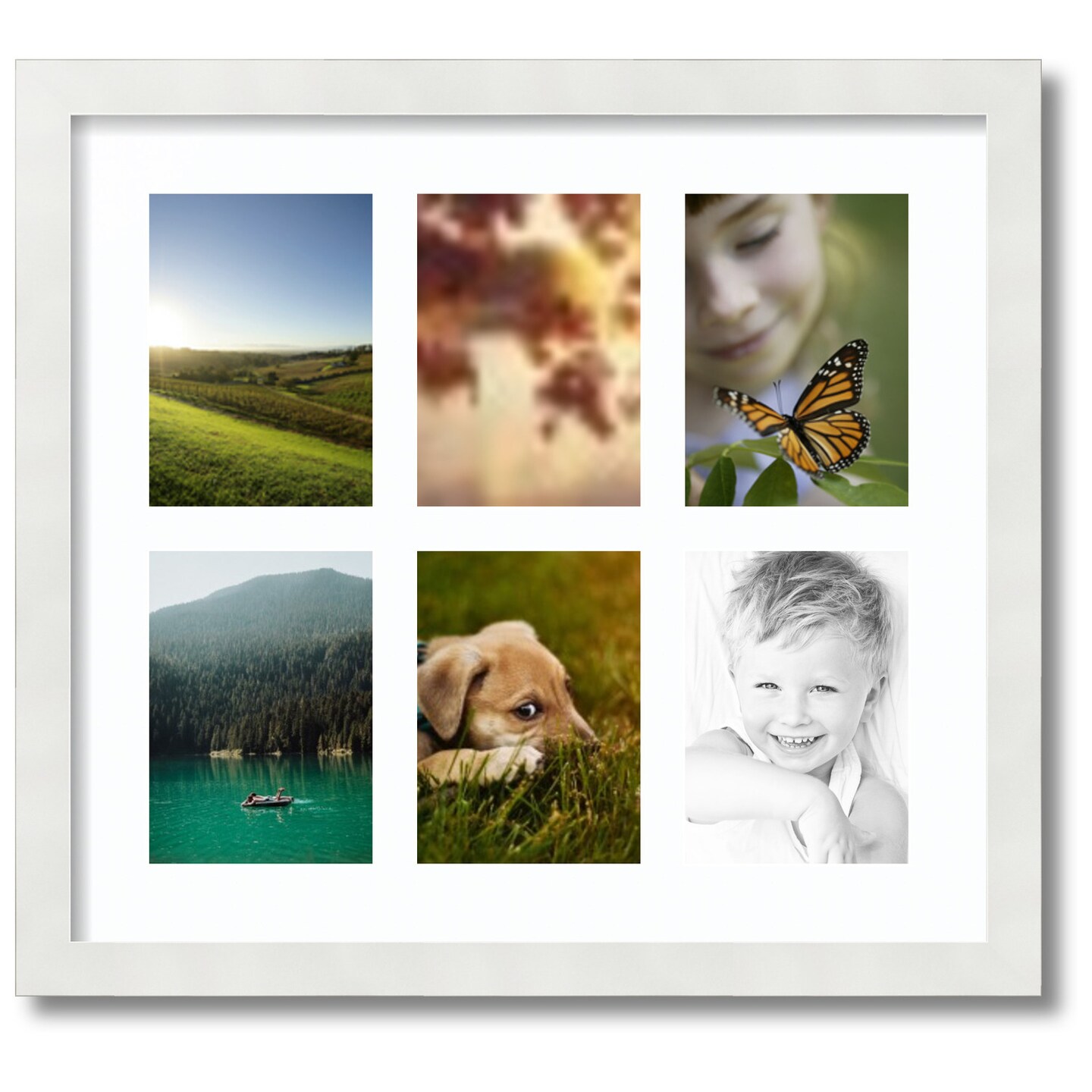 ArtToFrames Collage Photo Picture Frame with 6 - 5x7 inch Openings