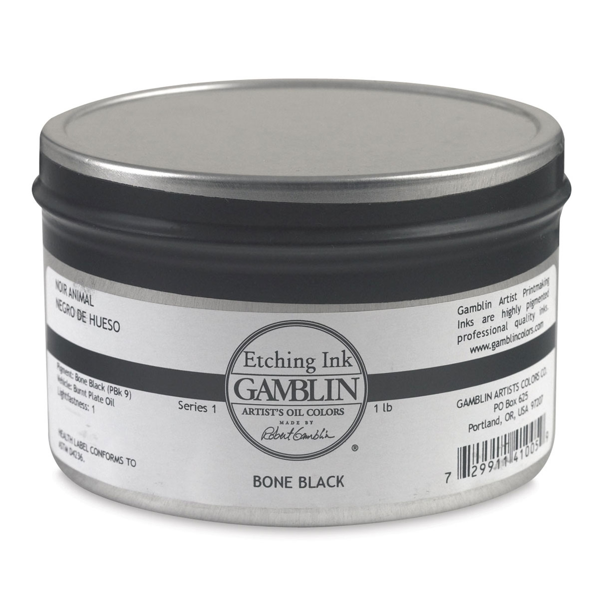 Gamblin Etching Ink - Bone Black, 1 lb