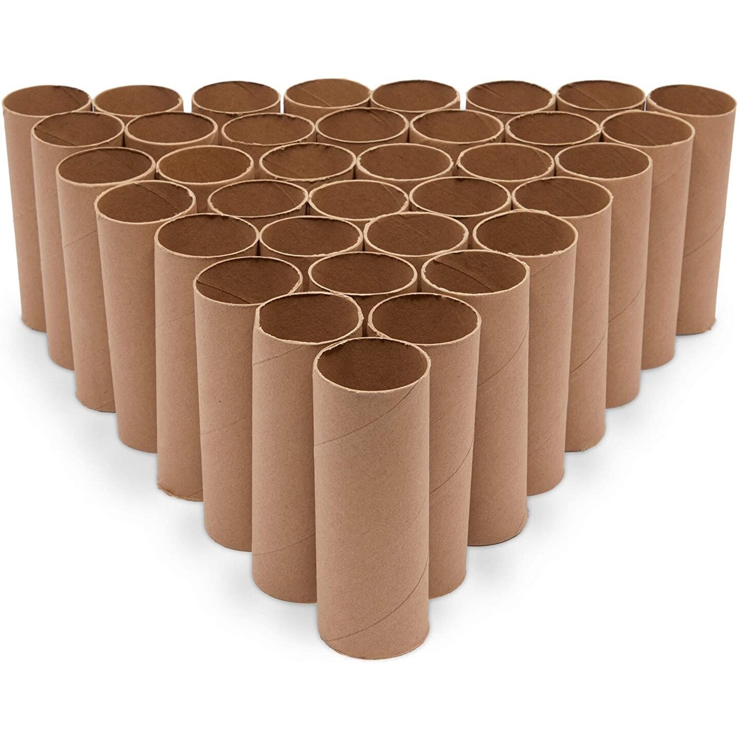 36 Pack Brown Cardboard Tubes for Crafts, DIY Craft Paper Roll for Diorama (1.6 x 4.7 In)