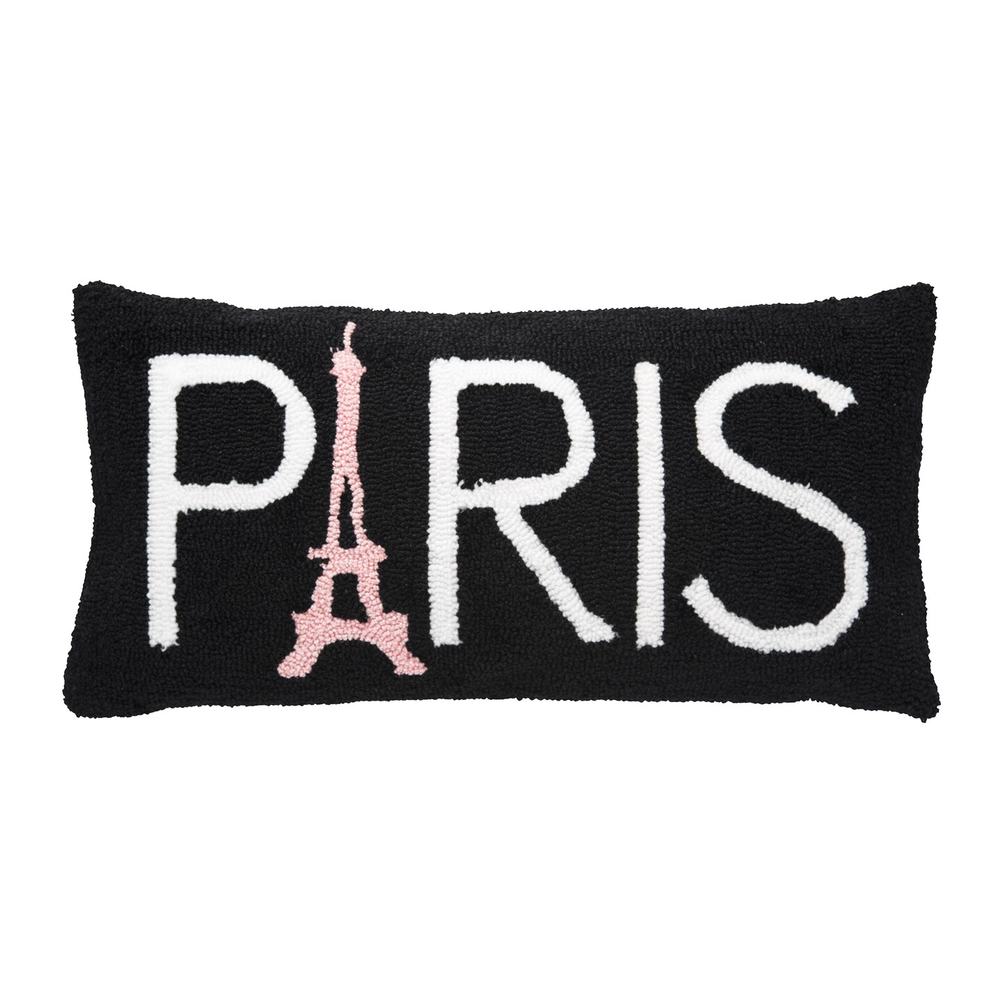12" x 24" Paris Hooked Throw Pillow Michaels