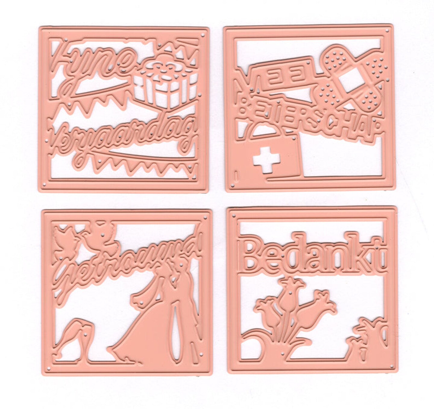 Joy! Crafts CutEmbossDeboss Die Text Squares Michaels