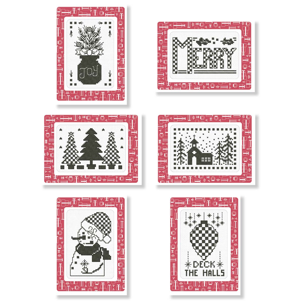 Herrschners Yule Time Greeting Cards Counted CrossStitch Kit Michaels