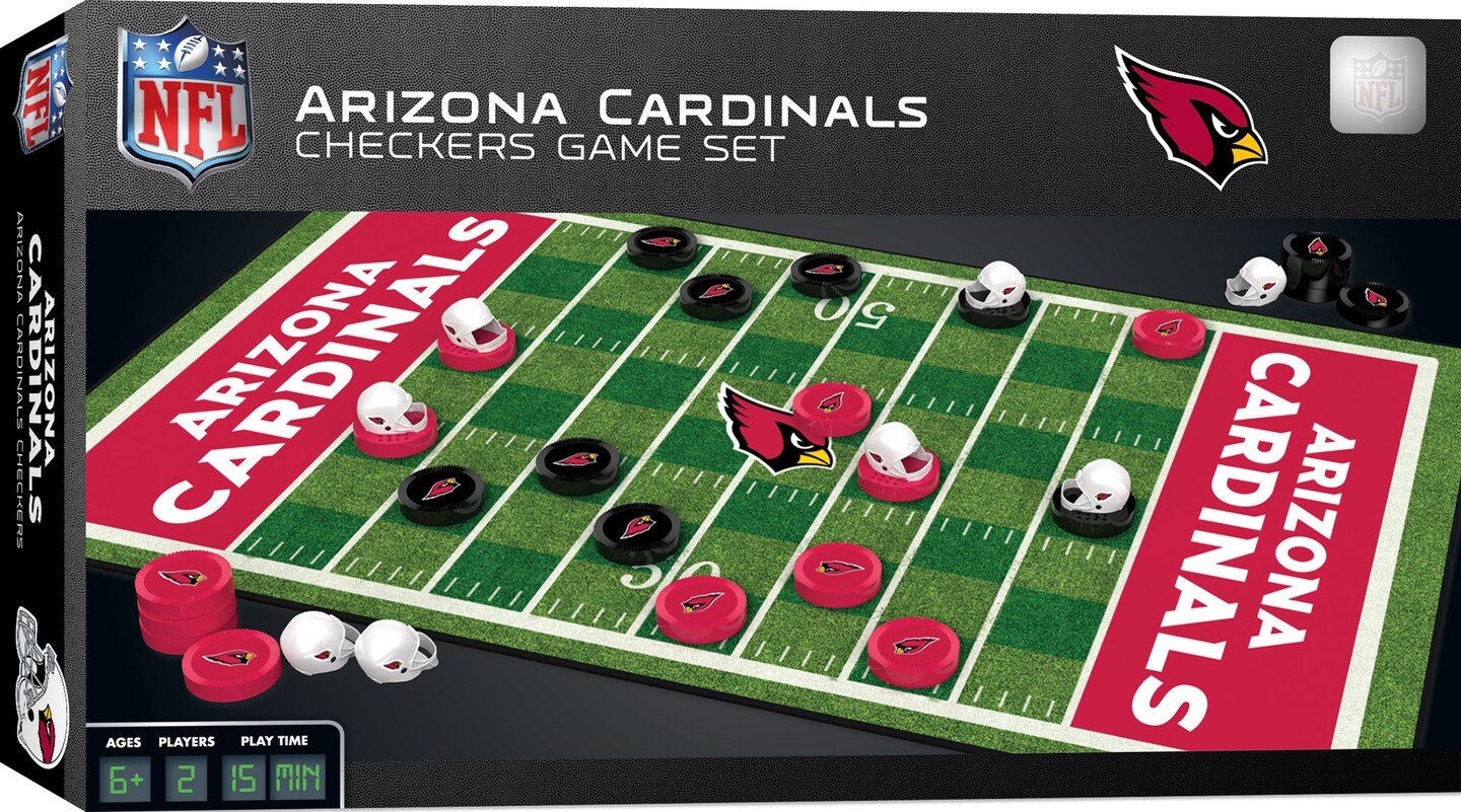 Masterpieces Officially Licensed Nfl Arizona Cardinals Checkers Board Game  For Families And Kids Ages 6 And Up : Target